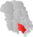 Location of Drangedal in Telemark