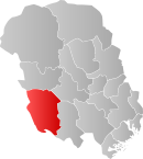 Location of Fyresdal in Telemark