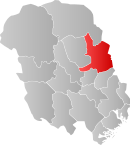 Location of Nottoden
 in Telemark