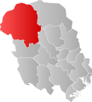 Vinje's location in Telemark